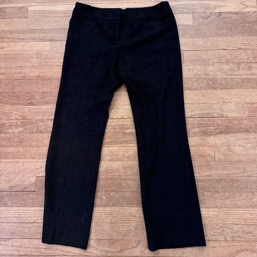 Amanda & Chelsea grey straight leg pleated dress pants slacks size 6
 b2